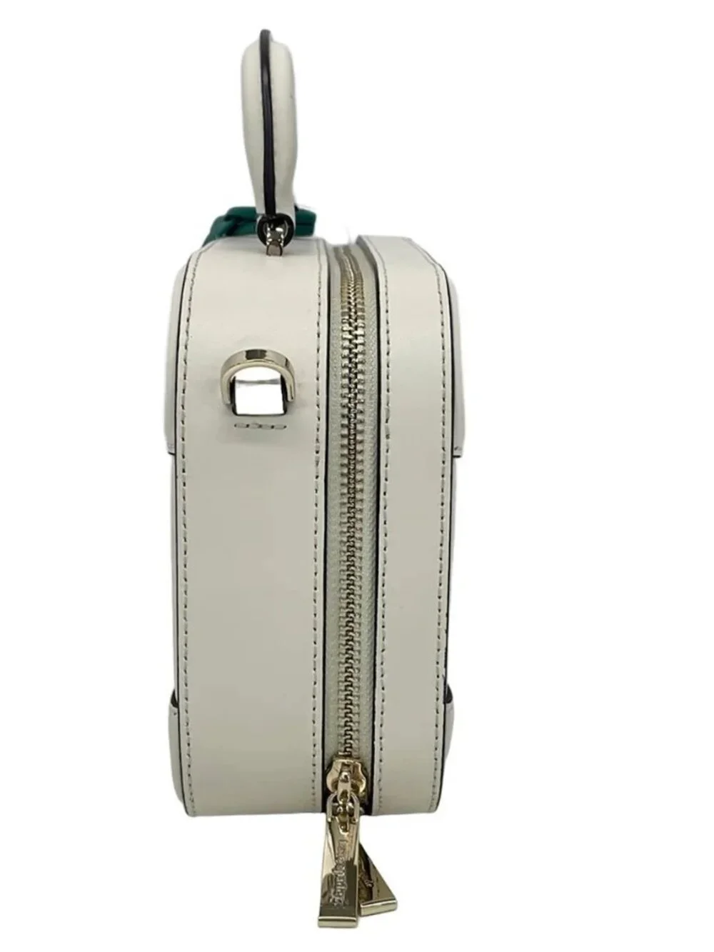 Kate spade K7348 Light Brown White Rattan Leather Handbag